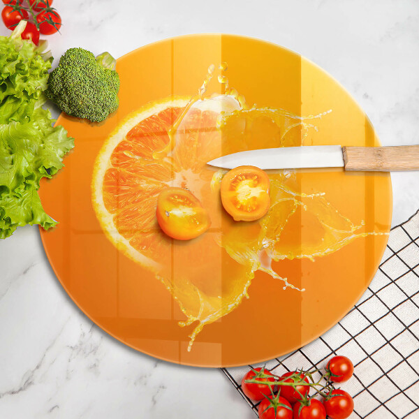 Deska kuchenna szklana Soczysty owoc pomarańcza