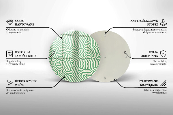 Deska kuchenna szklana Abstrakcja linie