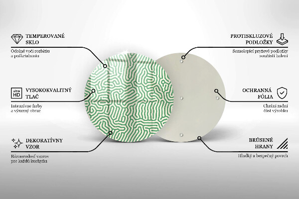 Deska kuchenna szklana Abstrakcja linie