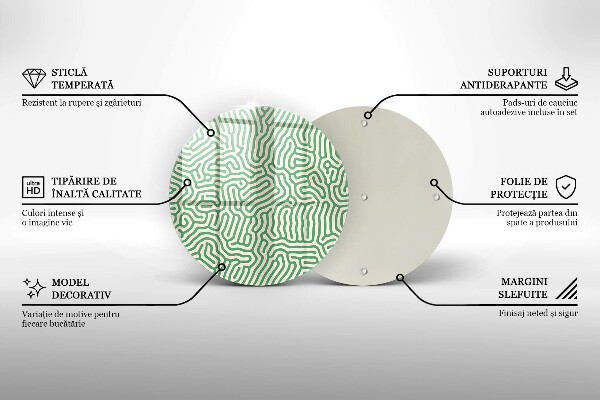 Deska kuchenna szklana Abstrakcja linie