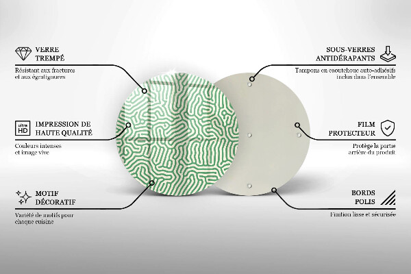 Deska kuchenna szklana Abstrakcja linie