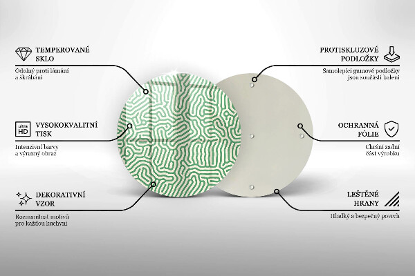 Deska kuchenna szklana Abstrakcja linie