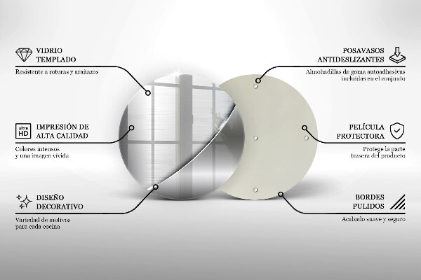 Deska kuchenna szklana Metalowe kształty