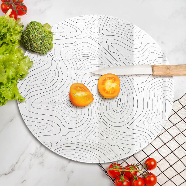 Deska kuchenna szklana Abstrakcja kształty