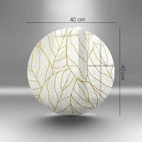 Deska kuchenna szklana Wzór line-art liście