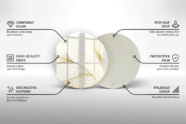 Deska kuchenna szklana Nowoczesny wzór linie