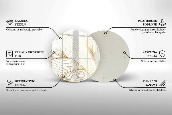 Deska kuchenna szklana Nowoczesny wzór linie