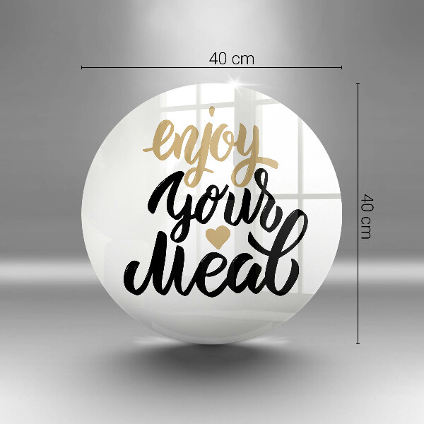 Deska kuchenna szklana Napis Enjoy your meal