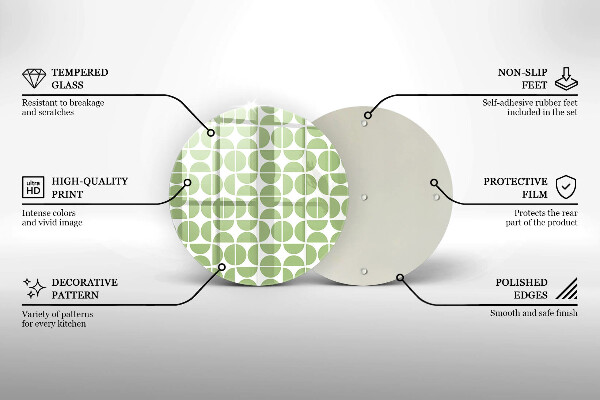 Deska kuchenna szklana Wzór boho kształty