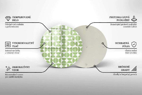 Deska kuchenna szklana Wzór boho kształty