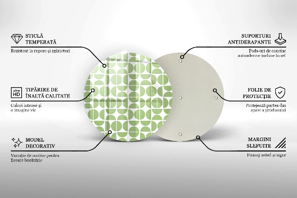 Deska kuchenna szklana Wzór boho kształty