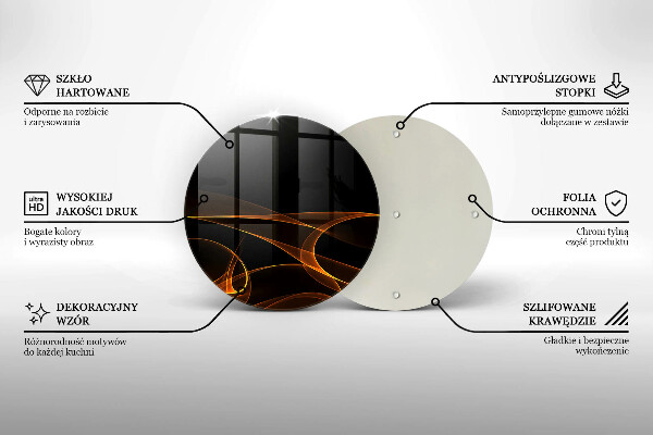 Deska kuchenna szklana Abstrakcyjne linie