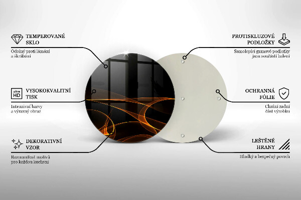 Deska kuchenna szklana Abstrakcyjne linie