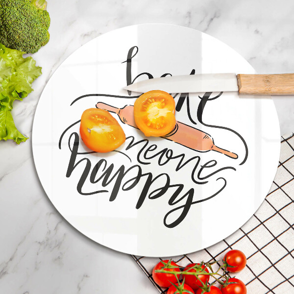 Deska kuchenna szklana Bake someone happy