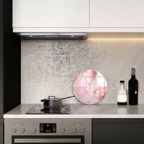 Deska kuchenna szklana Geometryczny marmur