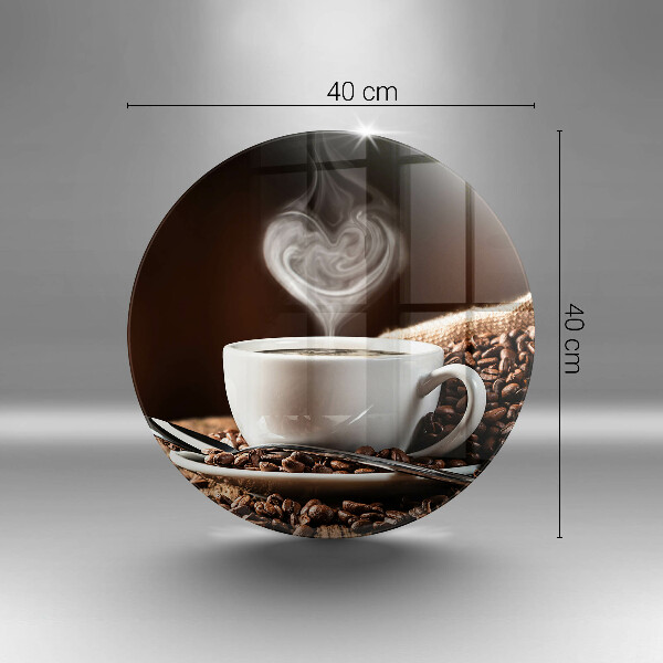 Deska kuchenna szklana Kawa i filiżanka