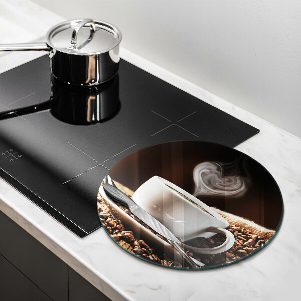 Deska kuchenna szklana Kawa i filiżanka