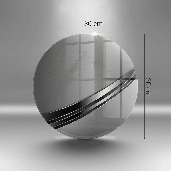 Deska kuchenna szklana Metalowa abstrakcja