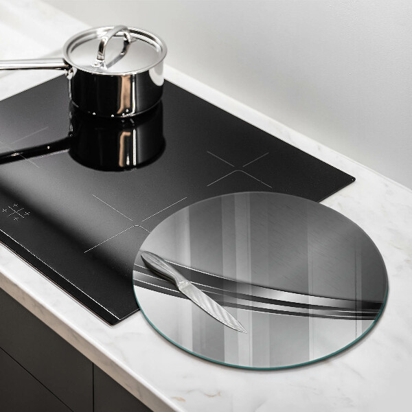 Deska kuchenna szklana Metalowa abstrakcja