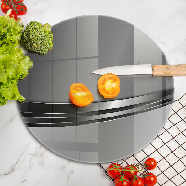 Deska kuchenna szklana Metalowa abstrakcja