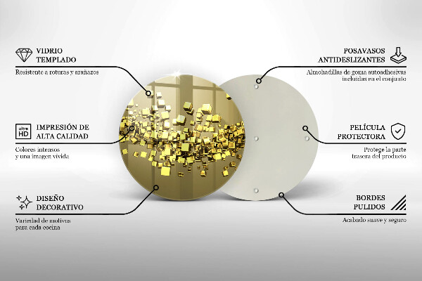 Deska kuchenna szklana Abstrakcja geometria 3D
