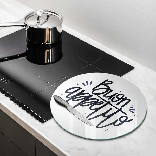 Deska kuchenna szklana Napis Buon Appetito