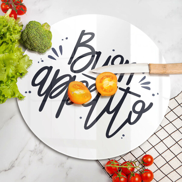 Deska kuchenna szklana Napis Buon Appetito