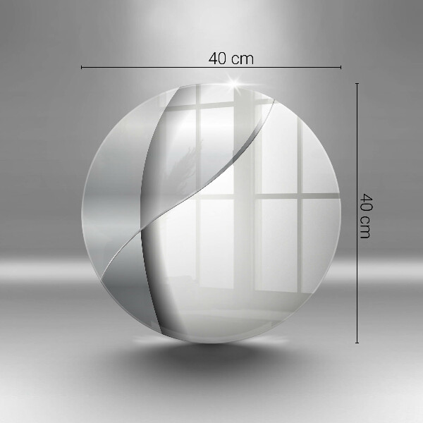 Deska kuchenna szklana Srebrna abstrakcja metalu