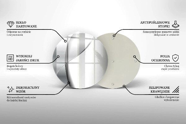 Deska kuchenna szklana Srebrna abstrakcja metalu