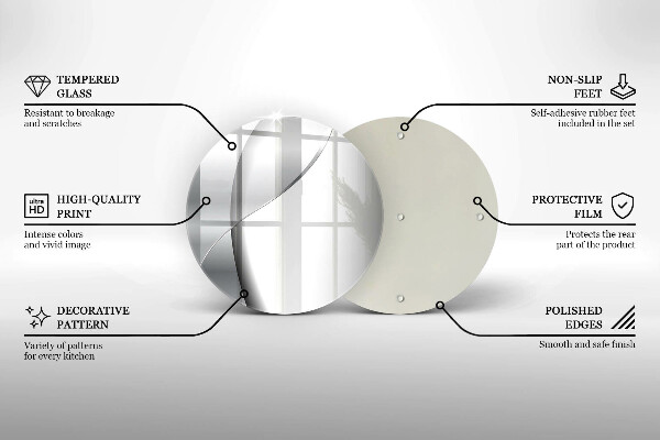 Deska kuchenna szklana Srebrna abstrakcja metalu