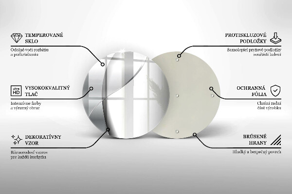 Deska kuchenna szklana Srebrna abstrakcja metalu