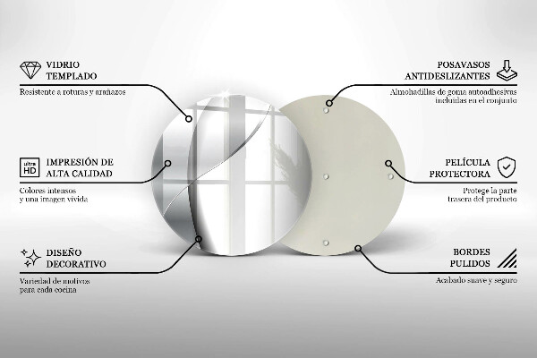 Deska kuchenna szklana Srebrna abstrakcja metalu