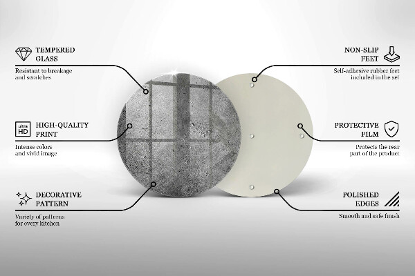Deska kuchenna szklana Beton kamień tekstura