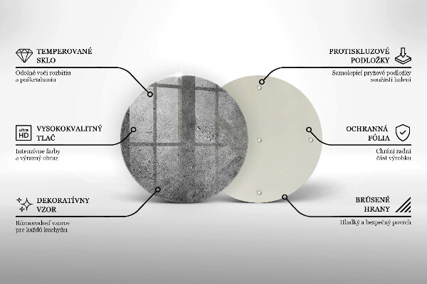 Deska kuchenna szklana Beton kamień tekstura