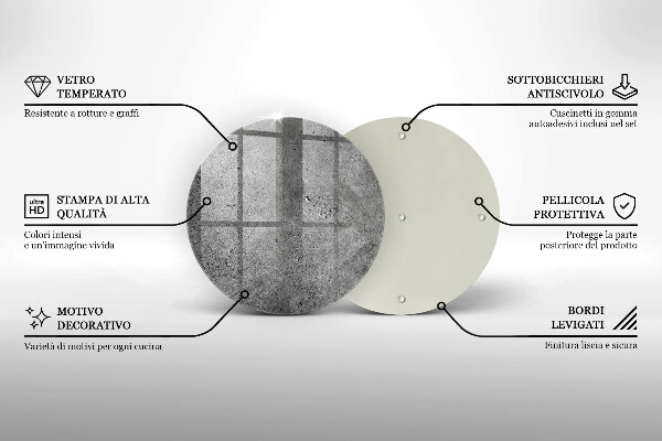 Deska kuchenna szklana Beton kamień tekstura