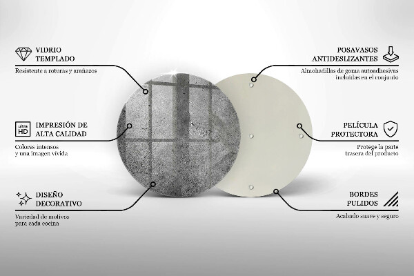 Deska kuchenna szklana Beton kamień tekstura