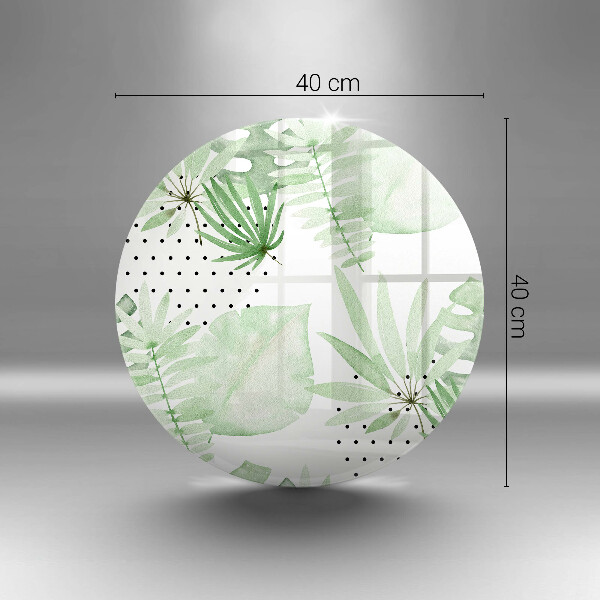 Deska kuchenna szklana Akwarelowe liście