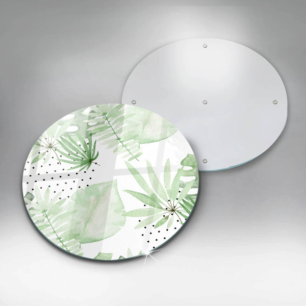 Deska kuchenna szklana Akwarelowe liście