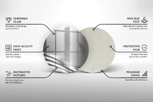 Deska kuchenna szklana Metalowa struktura