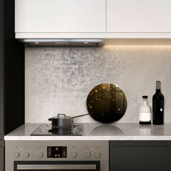 Deska kuchenna szklana Złoty brokat