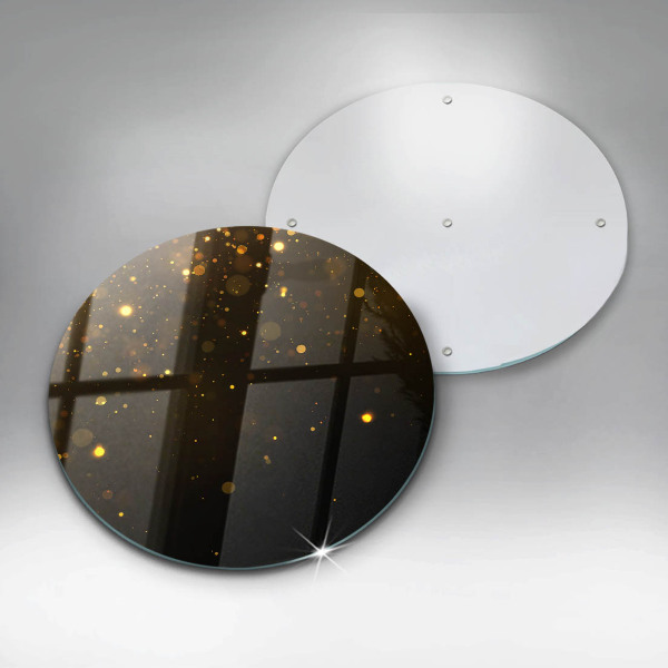 Deska kuchenna szklana Złoty brokat