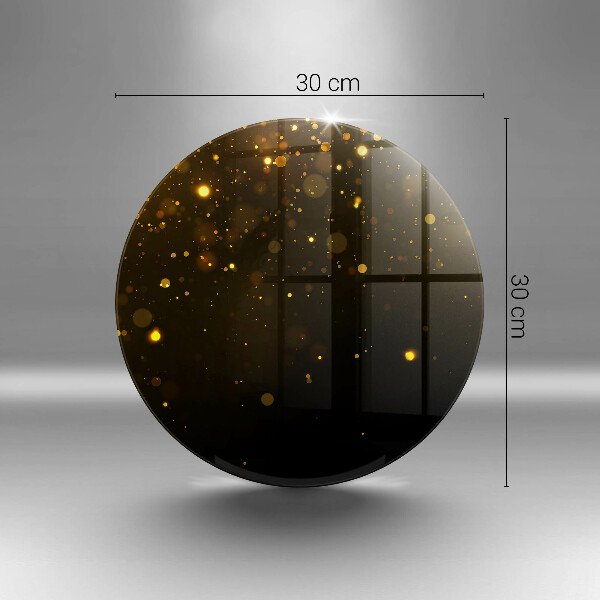 Deska kuchenna szklana Złoty brokat