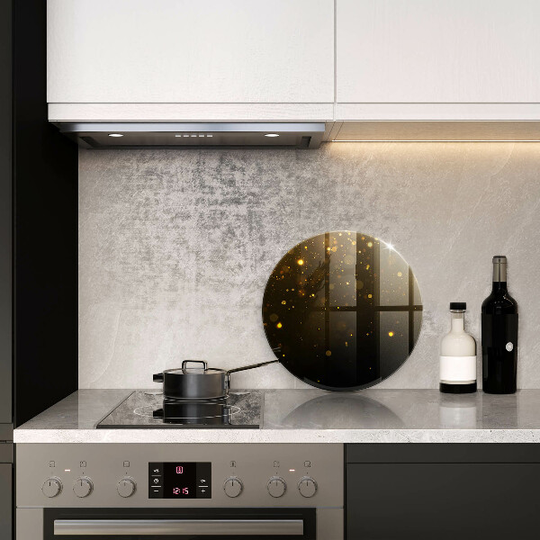 Deska kuchenna szklana Złoty brokat