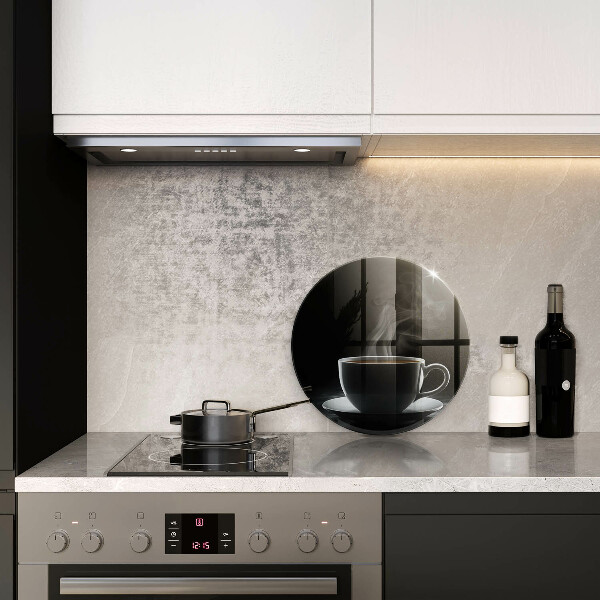 Deska kuchenna szklana Gorąca filiżanka kawy