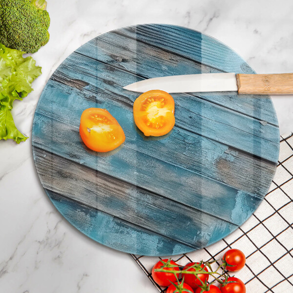 Deska kuchenna szklana Niebieskie stare deski