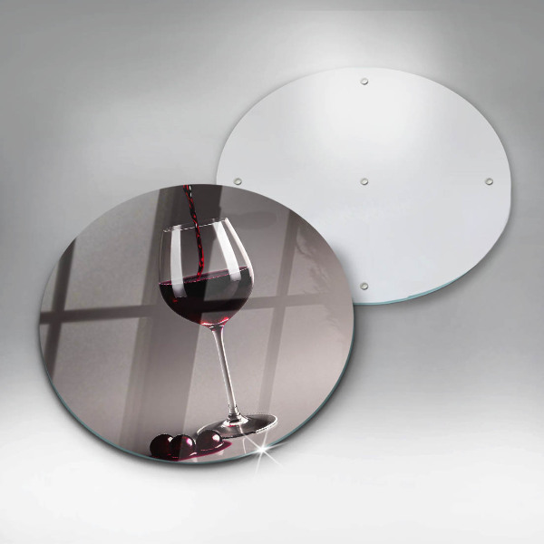 Deska kuchenna szklana Kieliszek i winogrona