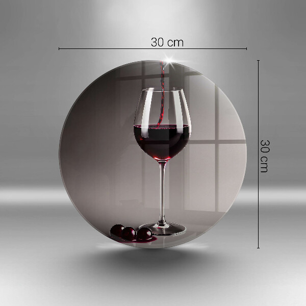 Deska kuchenna szklana Kieliszek i winogrona