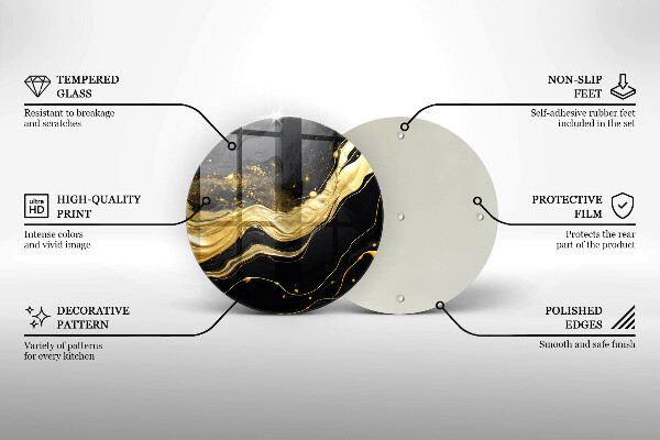 Deska kuchenna szklana Elegancka abstrakcja