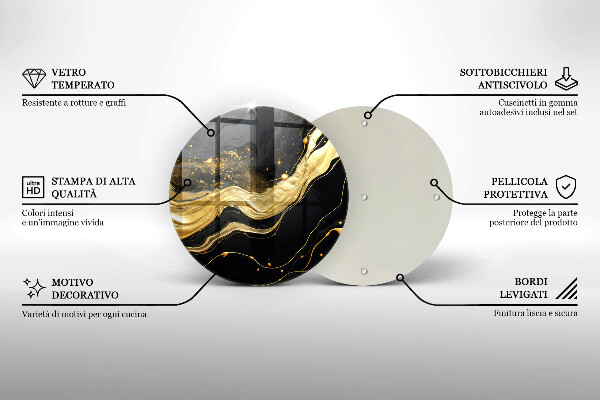 Deska kuchenna szklana Elegancka abstrakcja