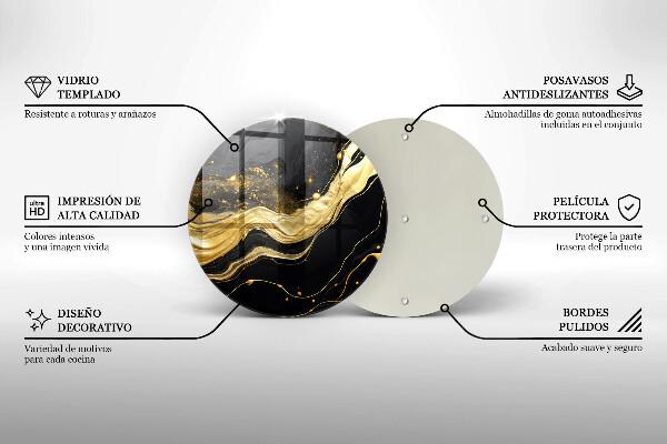 Deska kuchenna szklana Elegancka abstrakcja